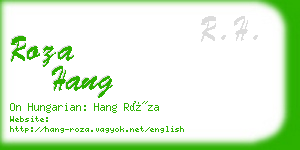 roza hang business card